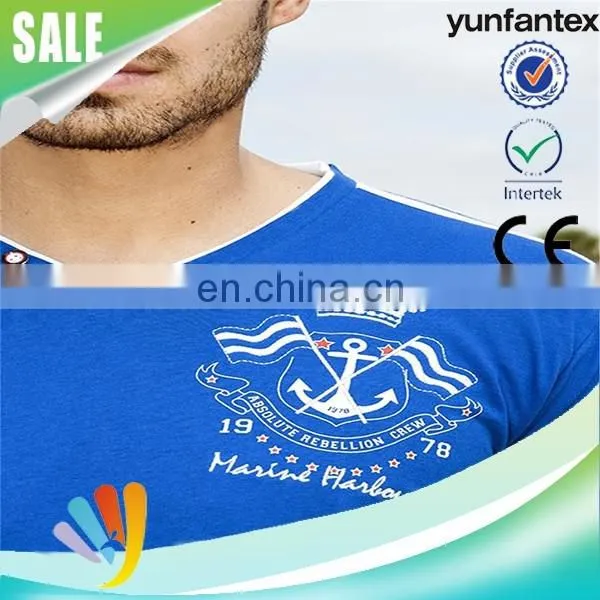 2017 Latest New Fashion Custom Emb Blue Polo Shirt photo-6