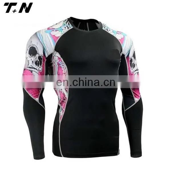 Printed Sublimation Rash Guard Custom Logo Rashguard Lycra photo-4