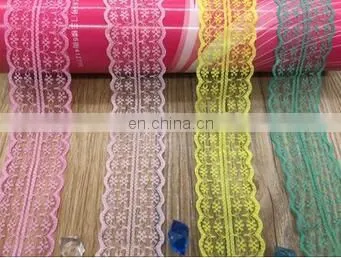 FASHION INELASTIC FLOWER LACE ACCESSORIES 4.5CM WIDE COLORFUL LACE ACCESSORIES FASHION LACE ACCESSORIES FOR DIYUNDERWEAR photo-5