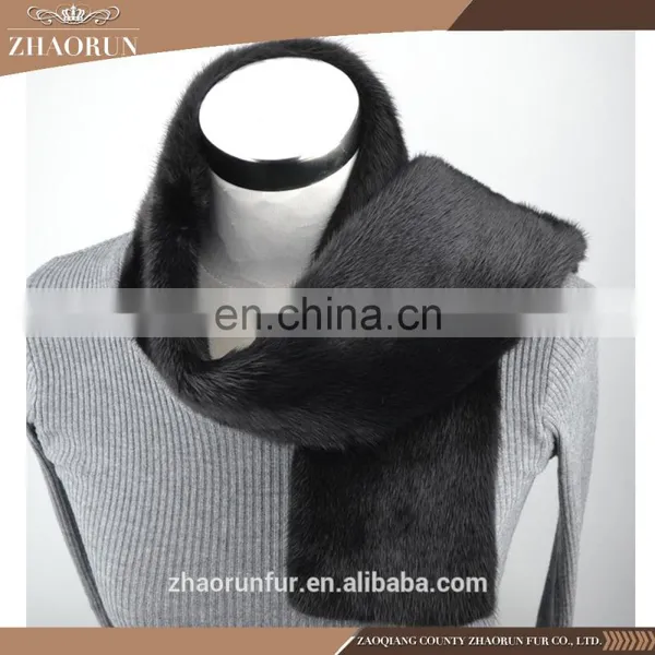 Fashion Double Full Fur Mink Fur Scarf Genuine Mink Fur Neckerchief for Women photo-4