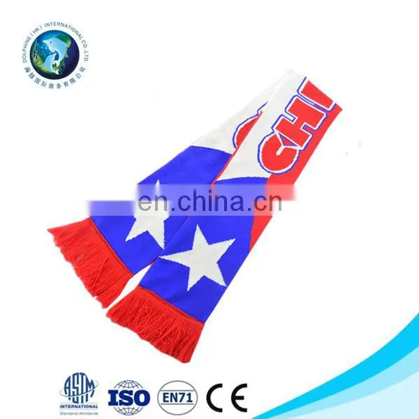 2016 Hot Sell Sports Scarf Kintted Acrylic Football Team Scarf photo-6