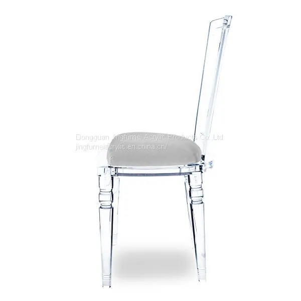 Hot Selling Party Chair Relax Plexiglass Cafe Chair Acrylic Chair With Colorful Velvet Cushion photo-4