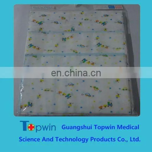 Printed cotton baby and children gauze handkerchief