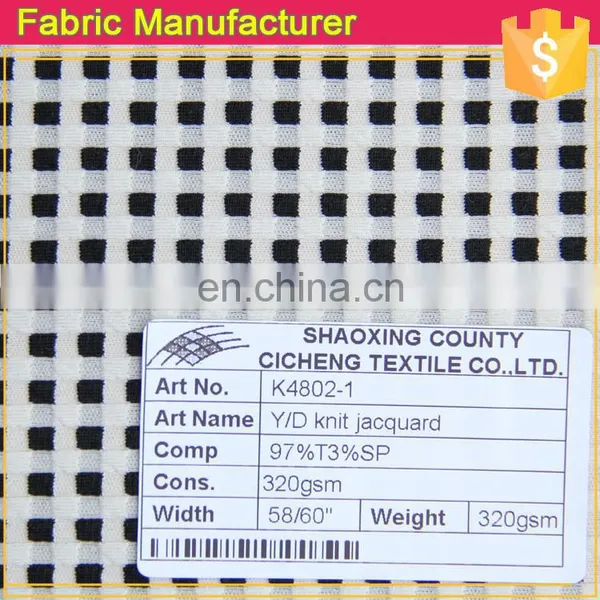 New Design Fabric Knitted,polyester Cotton Fabric Knitted,pretty Double Knit Jacquard photo-2
