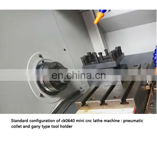 CK0640a Semi Automatic Automatic Feeding Mini Cnc Metal Lathe photo-7