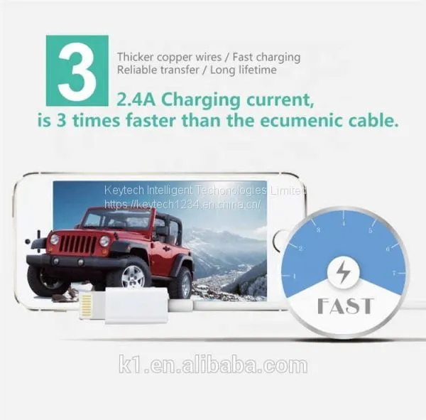 KAL002 Original for IPhone USB Cable Charging Data Sync Line With 2A Fast Charging Function photo-5