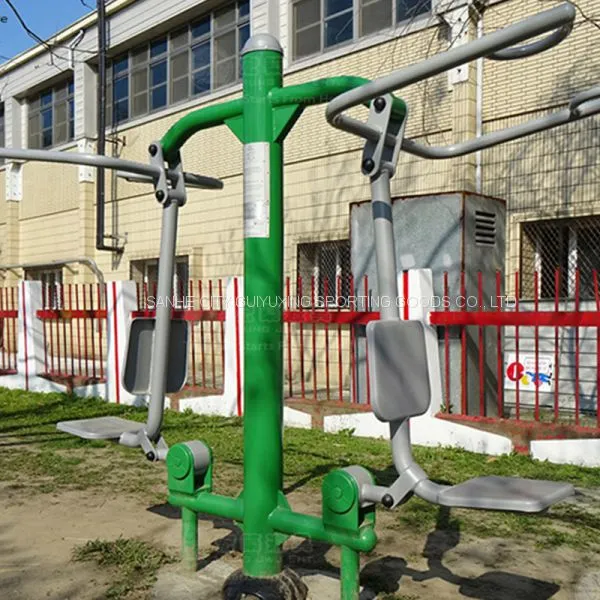 TUV Standard Body Building Exercise Training Sports Goods Street Workout Gym Machine Station Double Flat Walker Outdoor Fitness Equipment