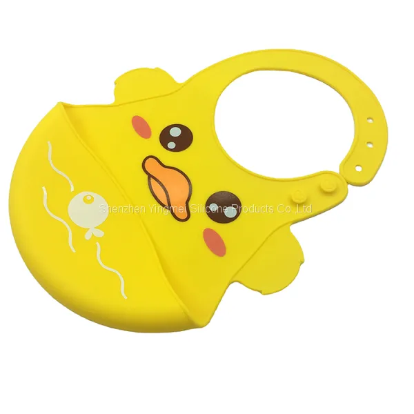 New Design Food Grade Soft Silicone Baby Bibs for Babies Easily Wipe Clean photo-3