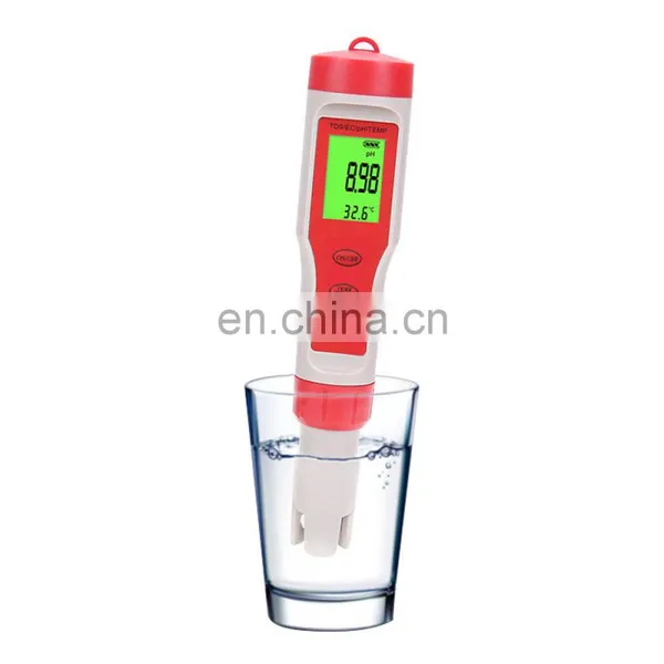 TDS/EC/pH Meter With Temp Water pH Meter 4 in 1 pH and Conductivity Moisture Temperature Sensor photo-3