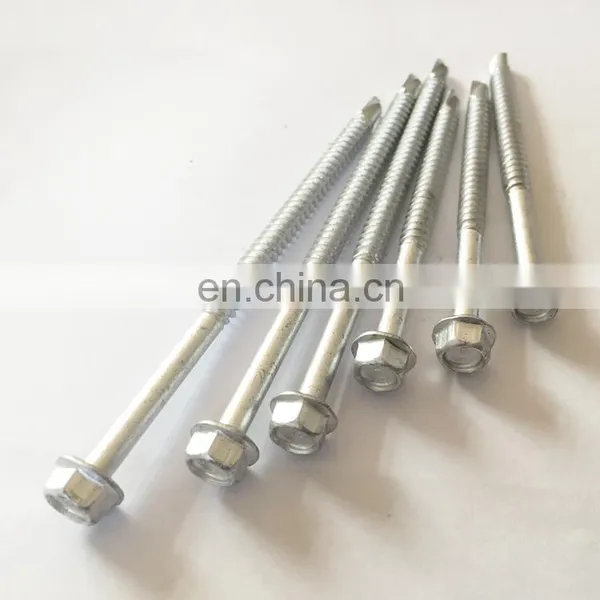 DIN7504K SS410 Hex Flange Head Self Drilling Screw With EPDM+SS304 Washer photo-5