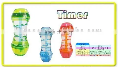 Reverse Flowing Hourglass, Round Shape LED Light Liquid Oil Hourglass photo-4
