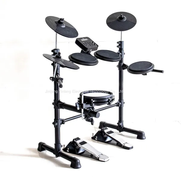 Good Quality Digital Drum Sets Percussion Electronic Drums Kit Electric Double Pedal Music Instruments photo-3