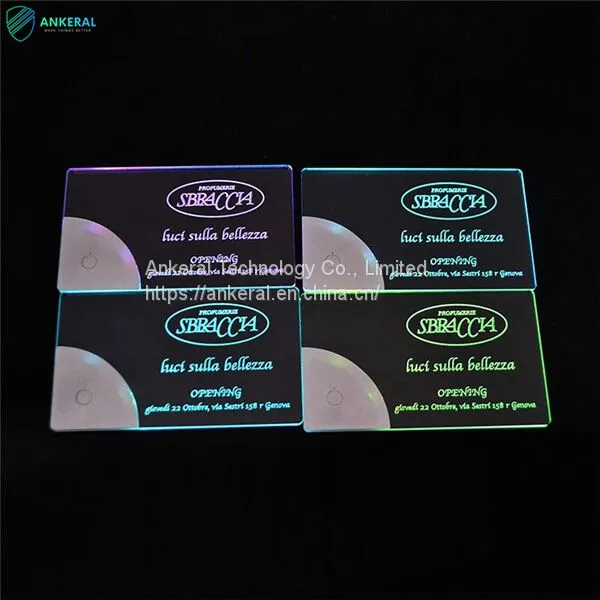 China Best Sales LED Acrylic Glow Business Name Card Amazon Top 10 Hot Gifts photo-3