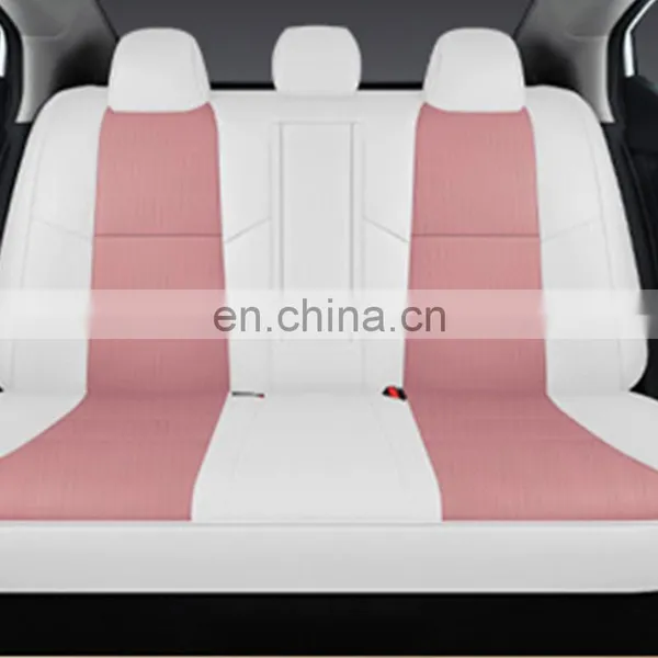 Car Conversion Interior Accessories Burgundy Memory Foam Imitation Fiber Leather Car Mat and Seat Cover Supplier in China photo-4