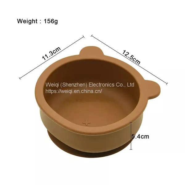 Bear Silicone Snack Bowl With Suction Bottom photo-3