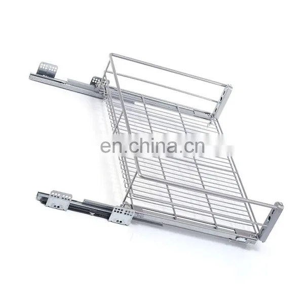 Kitchen OEM Steel Stainless Surface Technical Flat Support Pull Basket photo-2
