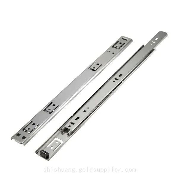 Furniture Hardware Accessories H27 Single Extension Ball Bearing Side Mount Normal Ball Bearing Drawer Slide Runer Track