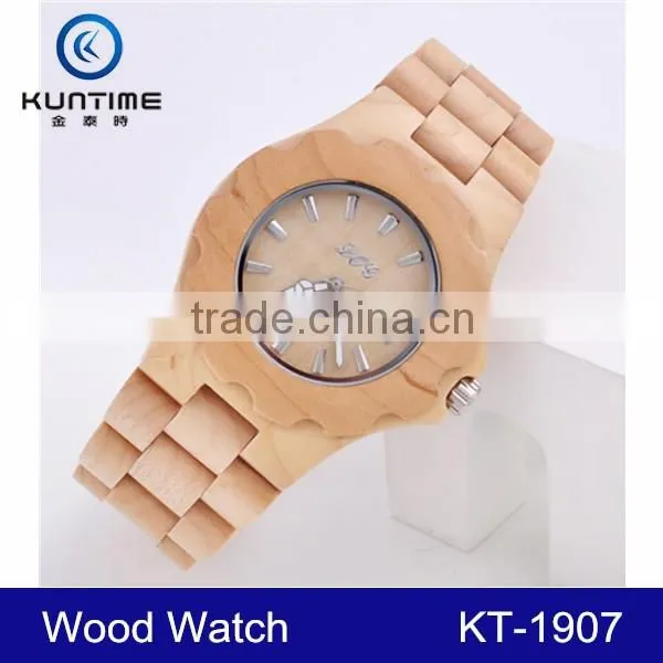 2015 Wholesale Wood Watch Vogue Wrist Wooden Watch for Men and Women With Customized Logo photo-6