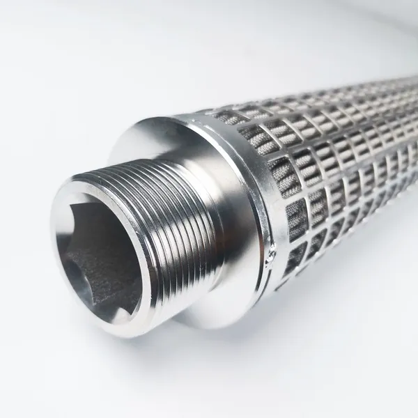 External Thread Stainless Steel Sintered Felt Polyester Melt Filter Element RT-045 photo-2