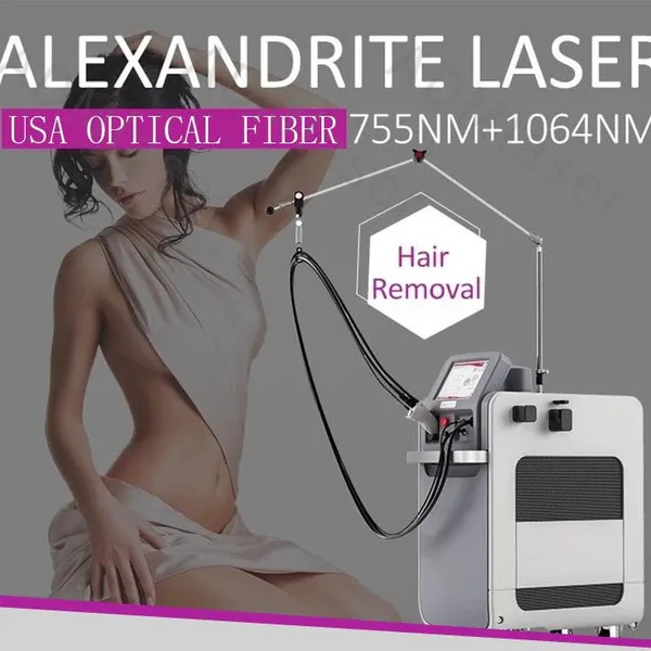 Ice Painless Alexandrite Laser Permanent Hair Remover 755nm 1064nm Nd Yag Laser Hair Removal Machine photo-2