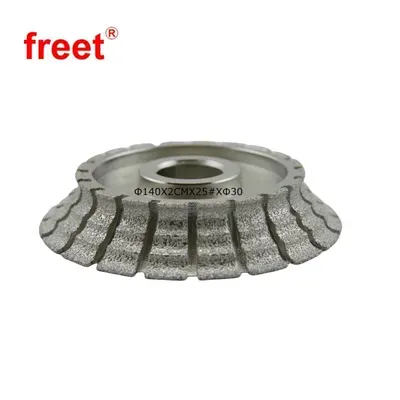 140mm/30mm Vacuum Brazed Diamond Profiling Grinding Wheel Granite Edge Shaping Polishing Tools photo-3