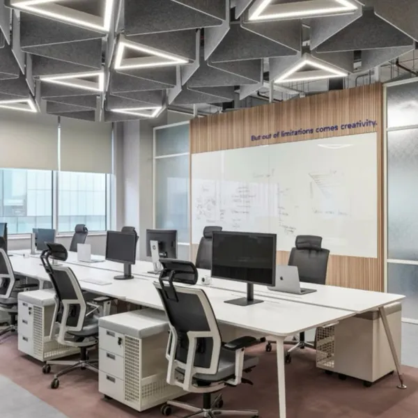 Customize Design PET Acoustic Ceiling Tile Soundproof Panel Fire Retardant NRC 0.85 photo-3