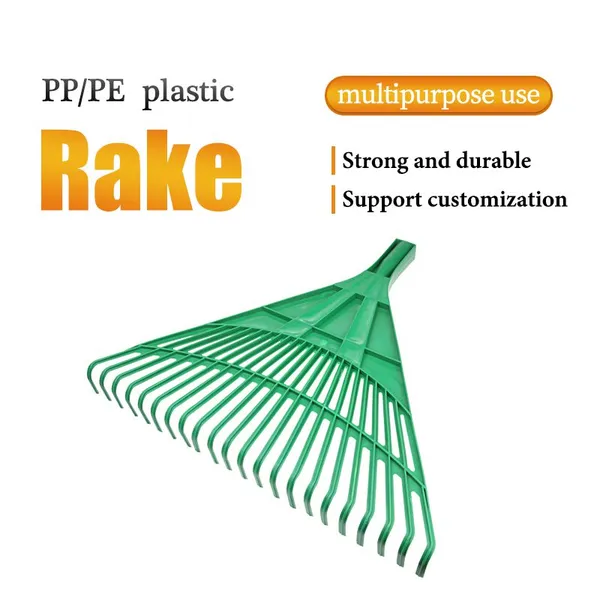 Rake For Leaves Leaf Rake Garden Rake Durable Plastic Wide Head Lightweight Yard Lawn Leaf Cleaning Tool OEM Wholesale Supply