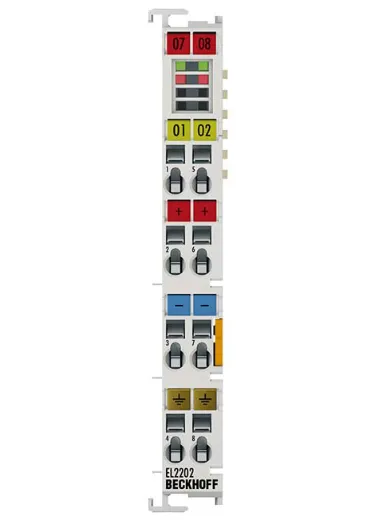 Beckhoff EL2202 Terminal de sortie numérique EtherCAT 24V CC Module de commutation haute vitesse à 2 canaux