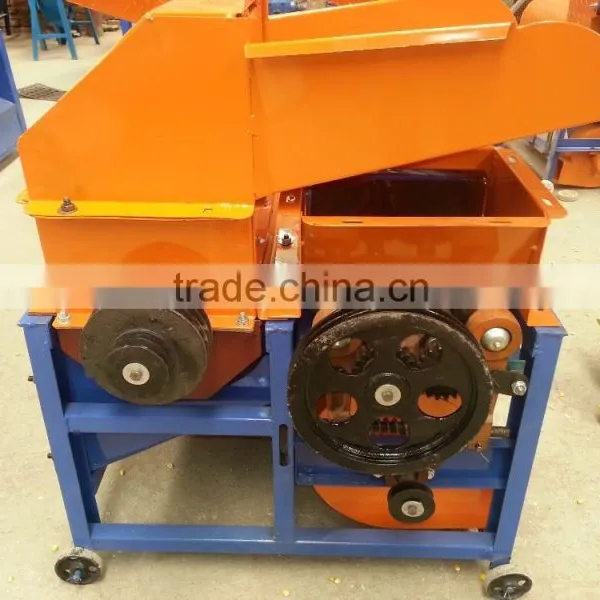 Two Feeding Hoppers Corn Stripper and Sheller Machine photo-2