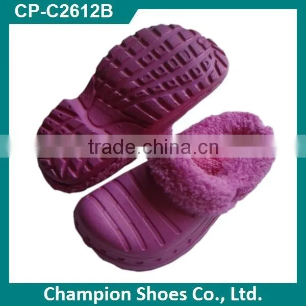 Kinds of Colorful Nursing Clogs With Fur photo-3