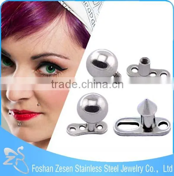 Body Piercing Jewelry Titanium Crystal Dermal Anchor Piercing Jewelry photo-3