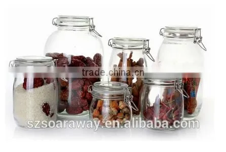 Wholesale Kitchen Glass Jars With Clip Lid photo-3
