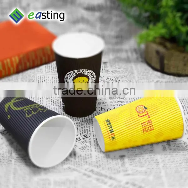 China Factory 16oz 8oz Rripple Wallpaper Cups With ps Lid photo-3
