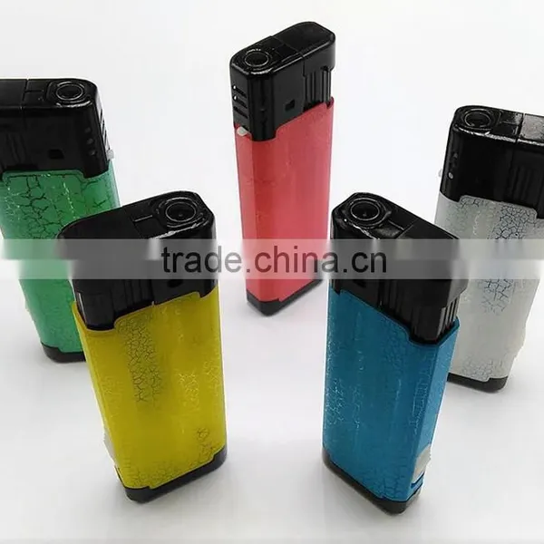 Cigarette Usage Plastic Material Colored Streak Torch Lighter With LED Light photo-2