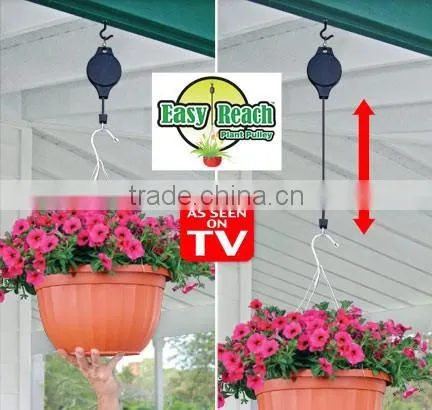 Easy Reach Plant Hanger Pulley For Hanging Baskets Bird Feeders Raise LowerAs Seen On TV