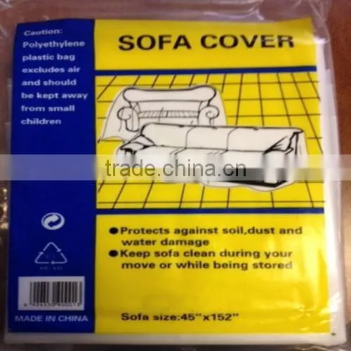 50''x45'' 1Mil Plastic Furniture Cover - 26" Chair