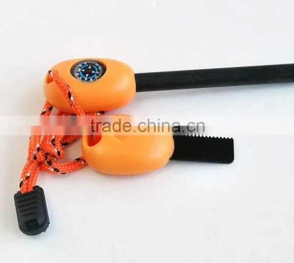 Top Hot Selling With Compass Whistle Function Magnesium Fire Starter Survival Sets photo-3