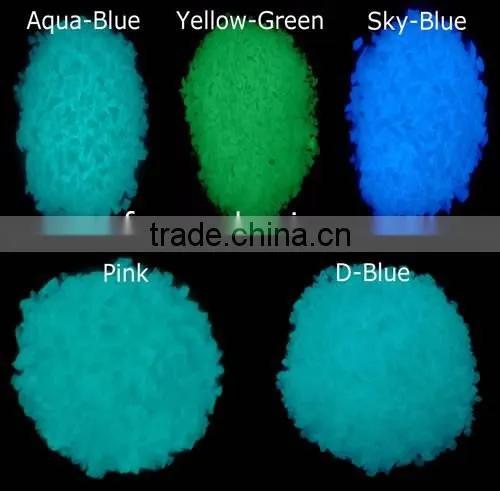 Glow Gravel for Paving, Aqua-blue Glow in the Dark Gravel photo-5