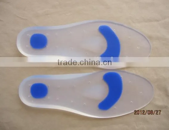 Transparent XL High Quality Silicone Gel Insoles for Shoes Eco-friendly photo-2