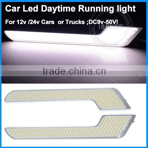 2016 New Arrival Universal Fit U Shape Light Guide COB LED DRL Daytime Running Light 24v Led Lamp photo-3