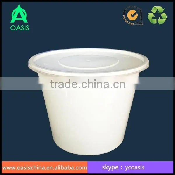 Food Grade Round Microwave Disposable pp Food Container 2000ml photo-2