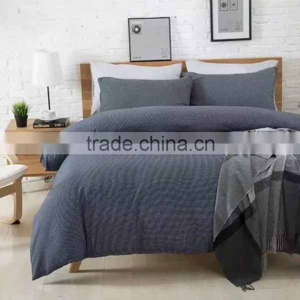 New Design Plaid Style 100%cotton Yarn Dye Duvet Cover and Pillow Covers