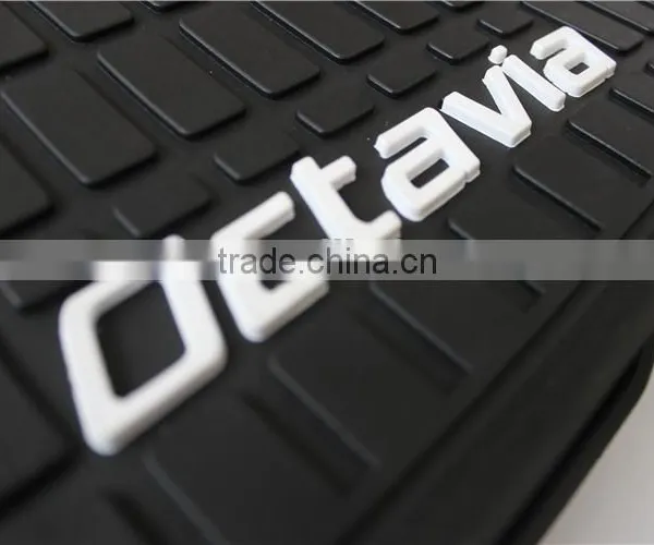 Origional Size Soft Floor Cover Mat With Brand Logo for Skoda Octavia 2007-2009 photo-4