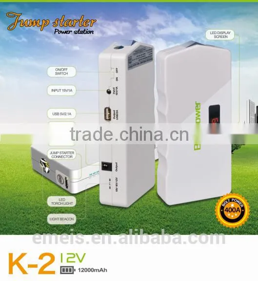 CE/FCC Approved 12,000mAh Car Emergency Power Supply