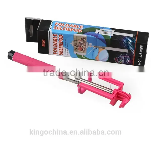 Wholesale Price Mini Postable Monopod Wire Selfie Stick for Mobile Phone photo-6