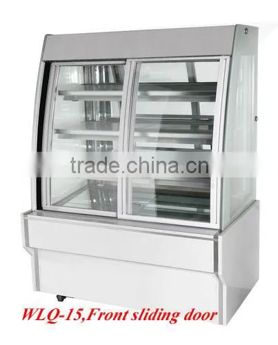 3 Layers Front Open Sliding Door Display Cake Refrigerated Showcase, Cake Showcase, Guangzhou Manufacturer photo-6