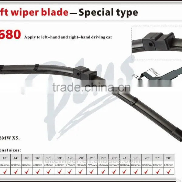Automobiles & Motorcycles Accessories Frameless Special Windscreen Wiper Blade for Side Pin Wiper Arms photo-2