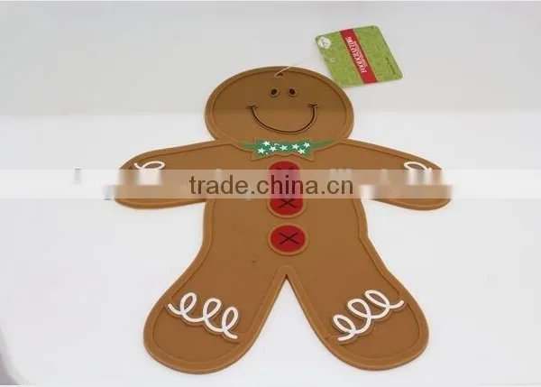 Snowman Shape Heat Resistant Silicone Trivet and Pot Holder