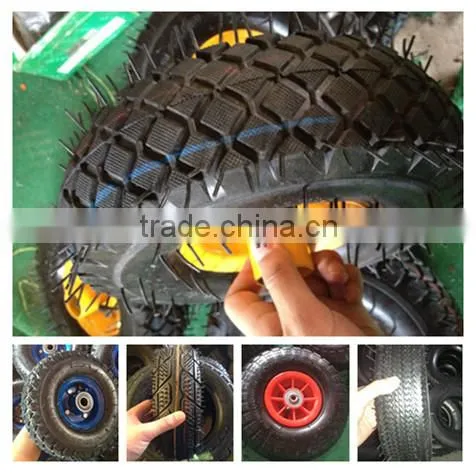 China Factory of Low Speed Good Real Rubber Pneumatic Wheelbarrow Wheel