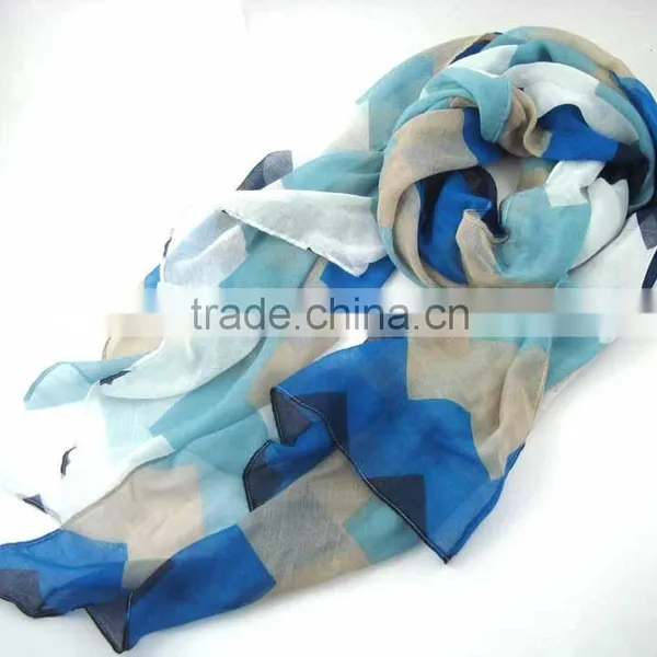 WLHH629 (16)-00 Beautiful Funky Chiffon Muffler Hijab Scarf